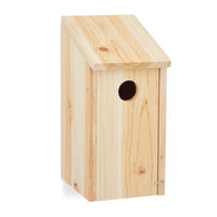 Produktbild von Relaxdays Nistkasten aus Holz für Wildvögel wie Meisen und Spatzen in Natur Braun