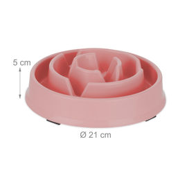 Relaxdays Slow Feeder Anti Schling Napf für Hunde in Rosa aus Kunststoff 400 ml 10er Packung - 10 x 400 ml – Bild 1 von 4