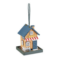 Produktbild von Relaxdays Vogelfutterhaus aus Holz zum Aufhängen in Bunt und Braun