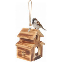 Produktbild von Relaxdays Vogelhaus aus Holz in Braun zum Aufhängen