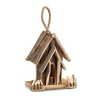 Produktbild von Relaxdays Vogelhaus aus Holz mit Aufhängung in Natur Braun