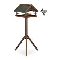 Produktbild von Relaxdays Vogelhaus aus Holz mit Ständer in Braun