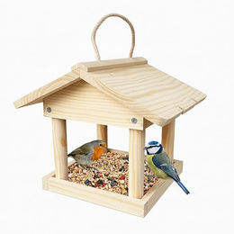 Relaxdays Vogelhaus aus Holz zum Aufhängen für Garten und Balkon – Bild 1 von 8