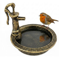 Produktbild von Relaxdays Vogeltränke aus Gusseisen in Schwarz-Bronze