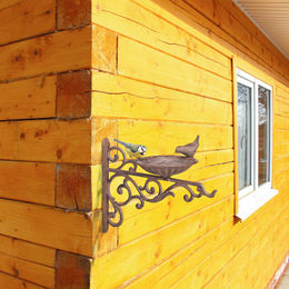 Relaxdays Vogeltränke und Futterstation aus Gusseisen für Wildvögel in Braun oder Schwarz – Bild 1 von 12