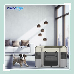 Relaxdays Welpenauslauf faltbar für drinnen und draußen 1 kg – Bild 1 von 10