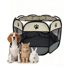 Relaxdays Welpenauslauf faltbar für Hund und Welpe Indoor & Outdoor – Bild 1 von 11