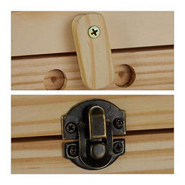 Relaxdays XXL Hamsterkäfig aus Holz für Hamster und Mäuse in Natur Braun 120x60x40 cm – Bild 1 von 8