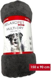 RelaxoPet COSY Multi-Dry XL Mikrofaserhandtuch für große Hunde Grau 150 x 90 cm – Bild 1 von 8