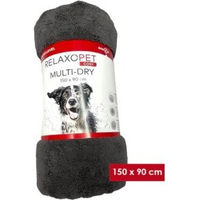 Produktbild von RelaxoPet COSY Multi-Dry XL Mikrofaserhandtuch für große Hunde Grau 150 x 90 cm