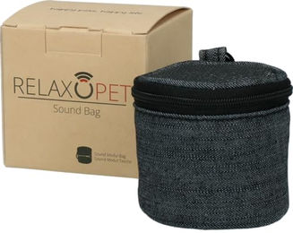 RelaxoPet Schutztasche für den RelaxoPet Tierentspannungs-Trainer in Schwarz mit Karabinerhaken – Bild 1 von 5