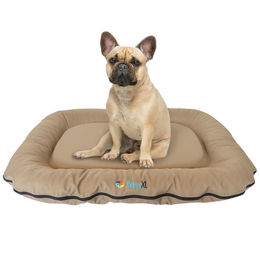 RelaxXL Orthopädisches Hundekissen Luna M Beige 90x70cm mit Viscoschaum und Öko Tex 100 Zertifizierung – Bild 1 von 8