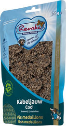 Renske Belohnungssnack Fischmedaillons mit Kabeljau ohne Zusatzstoffe 70 g – Bild 1 von 2