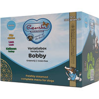 Produktbild von Renske Frischfleisch-Futter Mix-Box Hundefutter Getreidefrei und Glutenfrei Huhn Lamm Pute 12 x 395 g