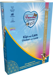Renske Frischfleisch Hundefutter für Welpen mit Huhn und Lamm glutenfrei 10 x 395 g Schalen – Bild 1 von 4