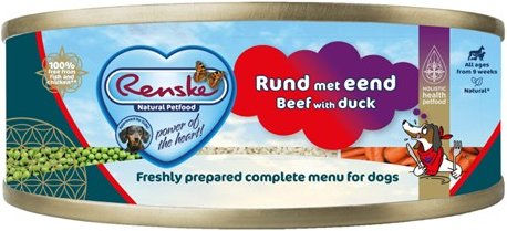 Renske Hundefutter Rind mit Ente mit hohem Fleischanteil 24 x 95 g – Bild 1 von 2