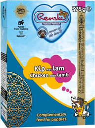 Renske Hundefutter Welpe Huhn mit Lamm glutenfrei mit hohem Fleischanteil 12 x 375 Gramm – Bild 1 von 2