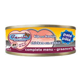 Produktbild von Renske Katzen Pastete Adult Thunfisch mit Lachs getreidefrei und glutenfrei 24 x 70 g