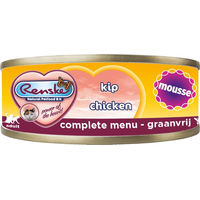 Produktbild von Renske Katzenfutter Mousse Huhn getreidefrei und glutenfrei 24 x 70 g