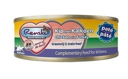 Produktbild von Renske Kitten Katzenfutter Paté Huhn und Pute 24x70 g