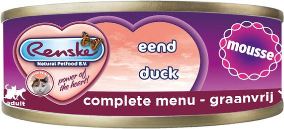 Renske Mousse Ente getreidefrei und glutenfrei 24 x 70 g – Bild 1 von 2