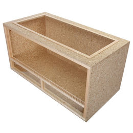 Repiterra Holzterrarium für Schildkröten aus OSB in Natur Beige 100x50x50 cm – Bild 1 von 6