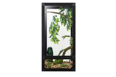 REPTI ZOO Deluxe Gaze-Terrarium Schwarz 45x45x60cm faltbar – Bild 1 von 4