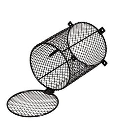 REPTI ZOO Schutzkorb rund aus Metall Schwarz 12x12x20 cm Small – Bild 1 von 6