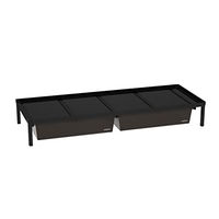 Produktbild von REPTI ZOO Zuchtrack 2 bis 4 Fach Set mit zwei Boxen Medium und Heizmatte inklusive Heatpanel und Trennstreifen in Schwarz