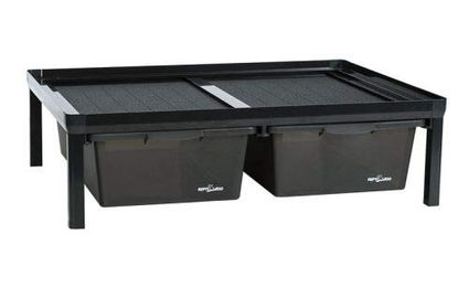 Produktbild von Repti Zoo Zuchtrack Juvenil 2-fach Zuchtgestell aus Kunststoff Schwarz