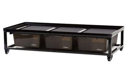 Produktbild von Repti Zoo Zuchtrack Juvenil Zuchtgestell mit Rädern Schwarz 3-fach