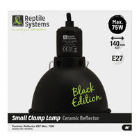 Produktbild von Reptile Systems Klemmleuchte mit Reflektor Black Edition S Ø 140mm für Reptilien