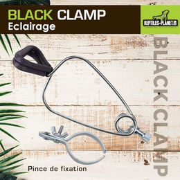 Reptiles Planet Black Clamp 18 Lampenfassung für Terrarien mit Keramikstrahler Ø 18 cm H 22 cm – Bild 1 von 6