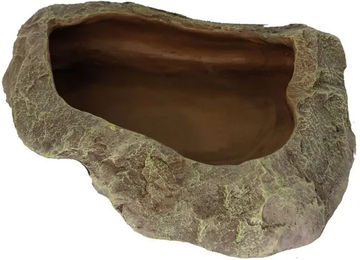 Produktbild von Reptiles Planet Futternapf für Reptilien aus Kunstharz in Grün und Braun