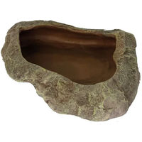Produktbild von Reptiles Planet Futternapf für Reptilien aus Kunstharz in Grün und Braun