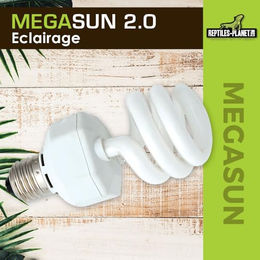 Reptiles Planet MegaSun UVB 2.0 UVA UVB Kompaktlampe für Schlangen 26 Watt – Bild 1 von 5