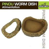 Produktbild von Reptiles Planet Pindu Wurmschale für Reptilien und Amphibien aus Kunstharz 11,5 x 8,5 x 4 cm