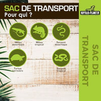 Produktbild von Reptiles Planet Stoff-Transporttasche für Schlangen und Schildkröten in Beige