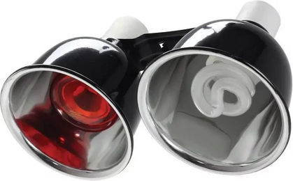 Produktbild von Reptiles Planet Twindome Lampenhalterung für Reptilien in Schwarz