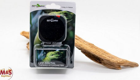 Produktbild von ReptiZoo Digitales Thermo- und Hygrometer mit USB-Anschluss Schwarz SH140
