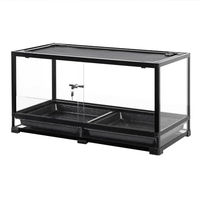 Produktbild von ReptiZoo Glas-Terrarium easyclean 90x45x45cm Schwarz Transparent