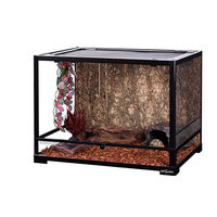 Produktbild von ReptiZoo Glas-Terrarium für Reptilien 60x45x45 cm Schwarz Transparent zerlegbar