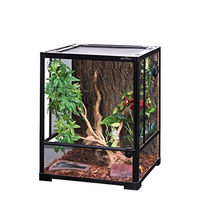 Produktbild von ReptiZoo Glas-Terrarium mit Schwenktüre schwarz transparent 45x45x60 cm zerlegbar
