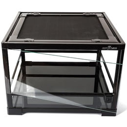 ReptiZoo Glas-Terrarium mit Schwenktüre zerlegbar 45x45x32 cm Schwarz Transparent RK116S – Bild 1 von 6