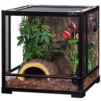 Produktbild von ReptiZoo Glas-Terrarium Schwarz 45 x 45 x 45 cm