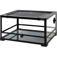Produktbild von ReptiZoo Glasterrarium mit Schwenktür zerlegbar 60x45x32cm Schwarz Transparent