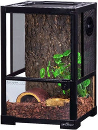Produktbild von ReptiZoo Glasterrarium mit Schwenktüren 30x30x45cm in Schwarz und Transparent