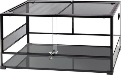 ReptiZoo Glasterrarium zerlegbar 120x45x60 cm Schwarz Transparent – Bild 1 von 4