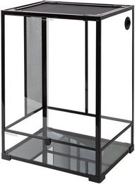 ReptiZoo Hoch Glas-Terrarium Schwarz 46x46x107 cm – Bild 1 von 2