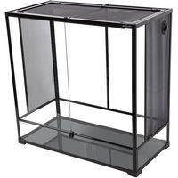 Produktbild von ReptiZoo Hoch Glas-Terrarium Schwarz 91,5x46x90 cm